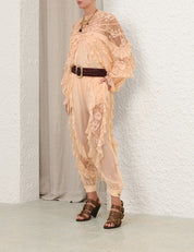 Rebellion splice billow blouse