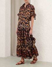 Aster midi skirt