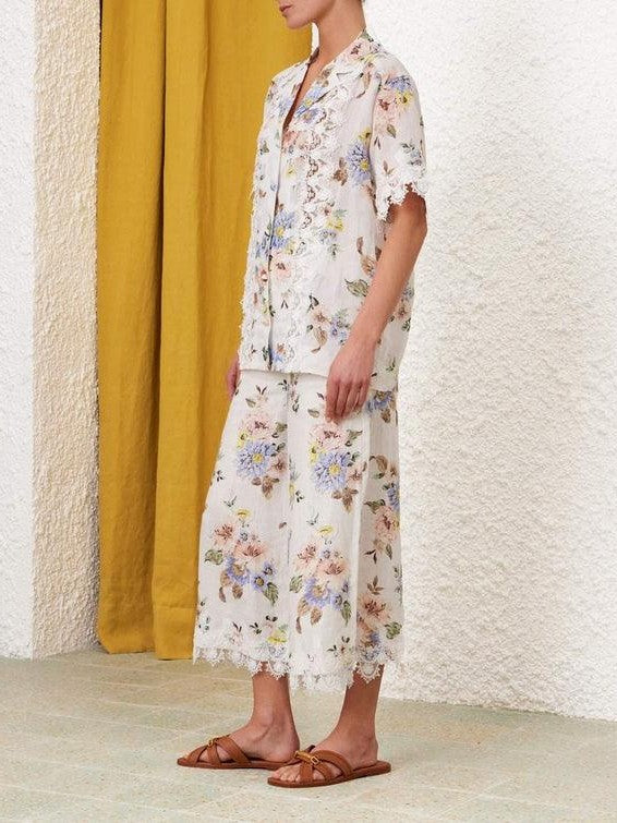 Applique oversized shirt