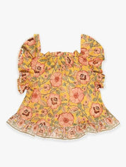 Junie frill sleeve top