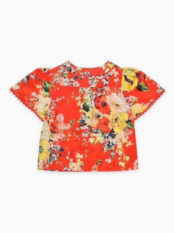 Alight Flutter Sleeve Top توب 