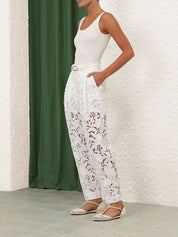 Natura cropped barrel pant