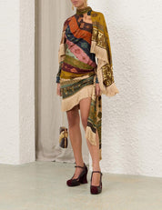 Valiant fringed mini dress