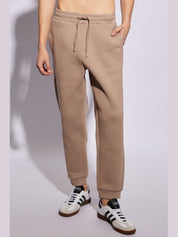 Ami alexandre mattiussi brown sweatpants with log