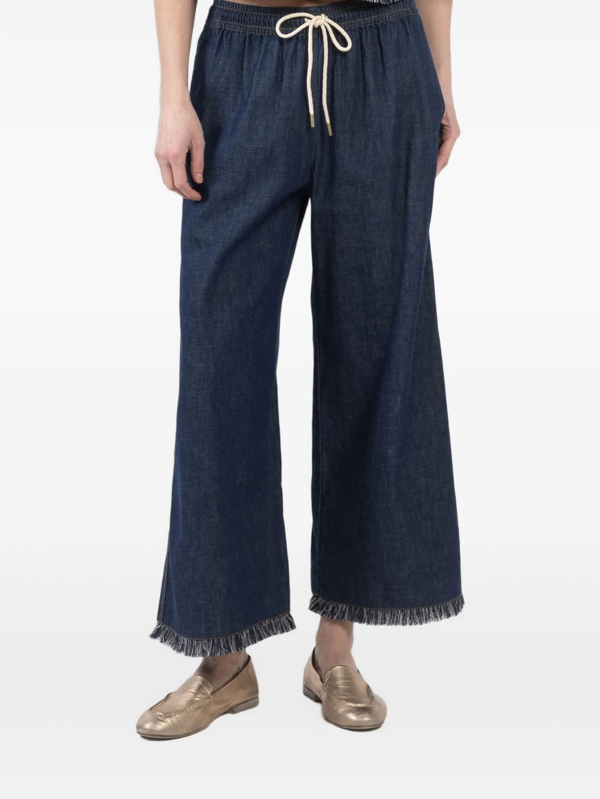 RHIANNON FRINGE DENIM PANT