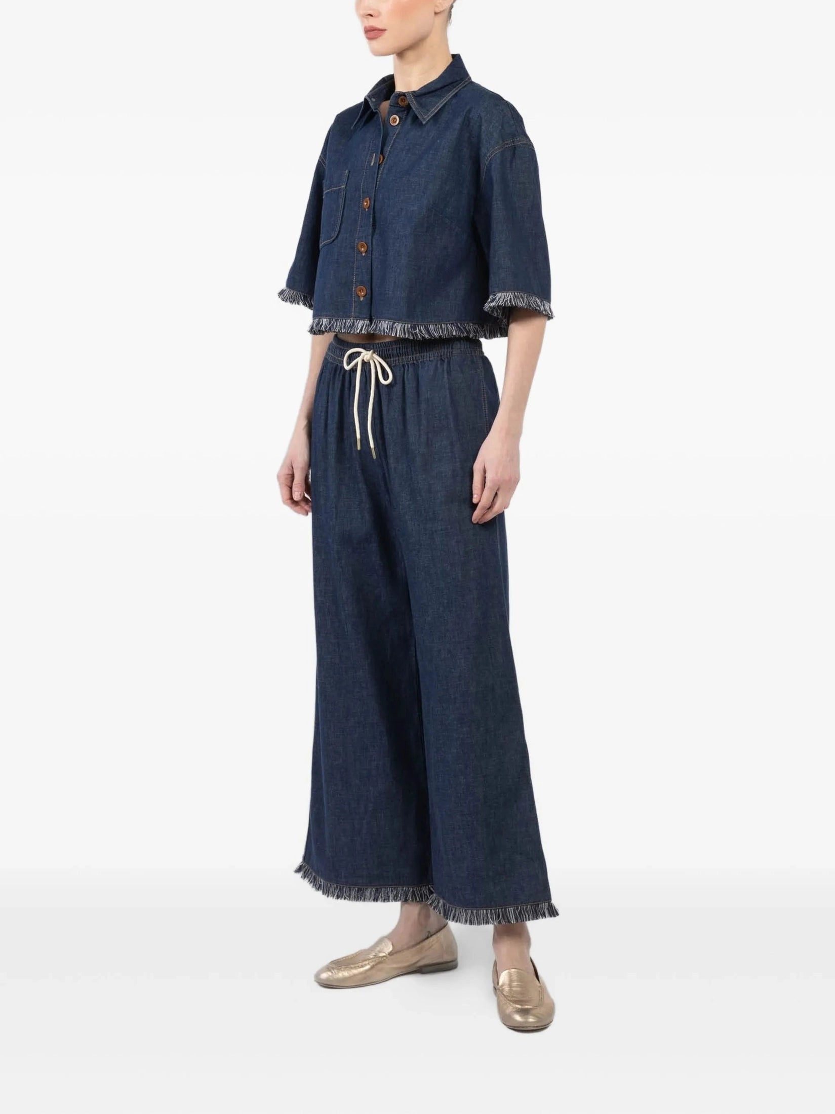 Rhiannon fringe denim pant