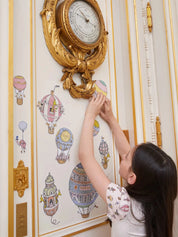 Hot air balloons wall stickers