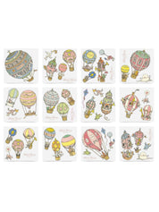 Hot air balloons wall stickers
