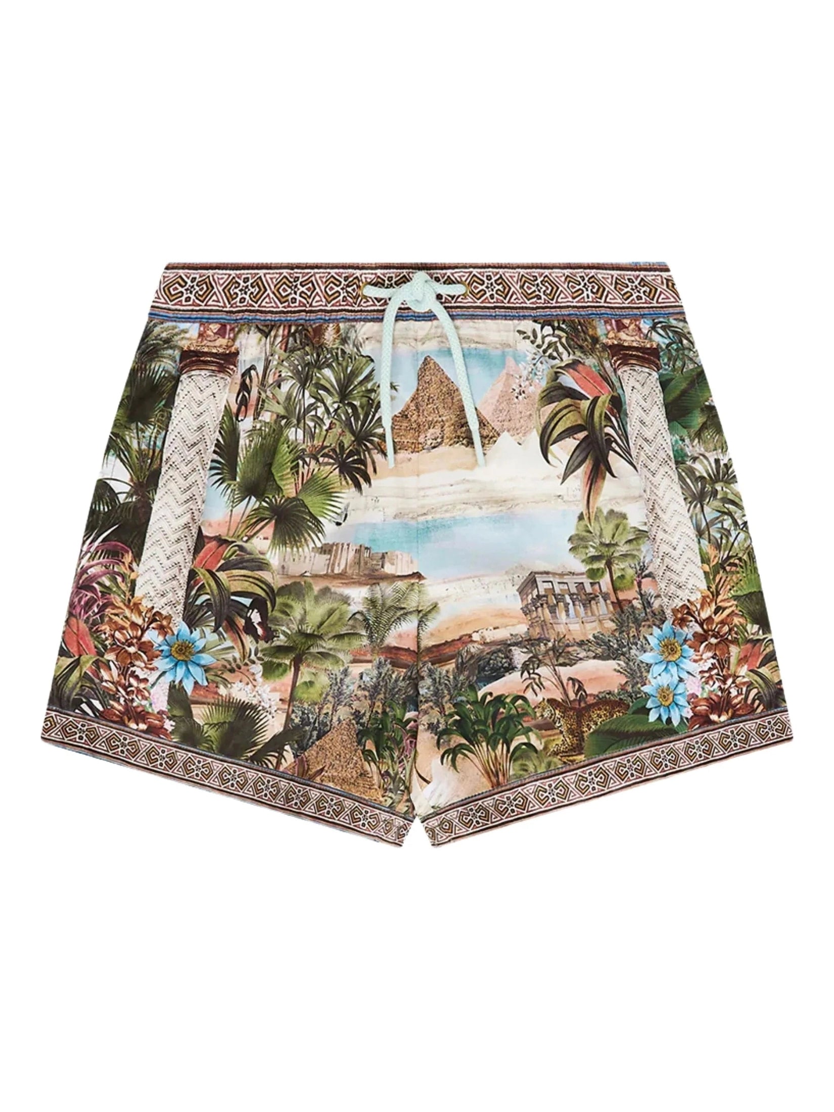 Boys mid boardshort with elastic waist