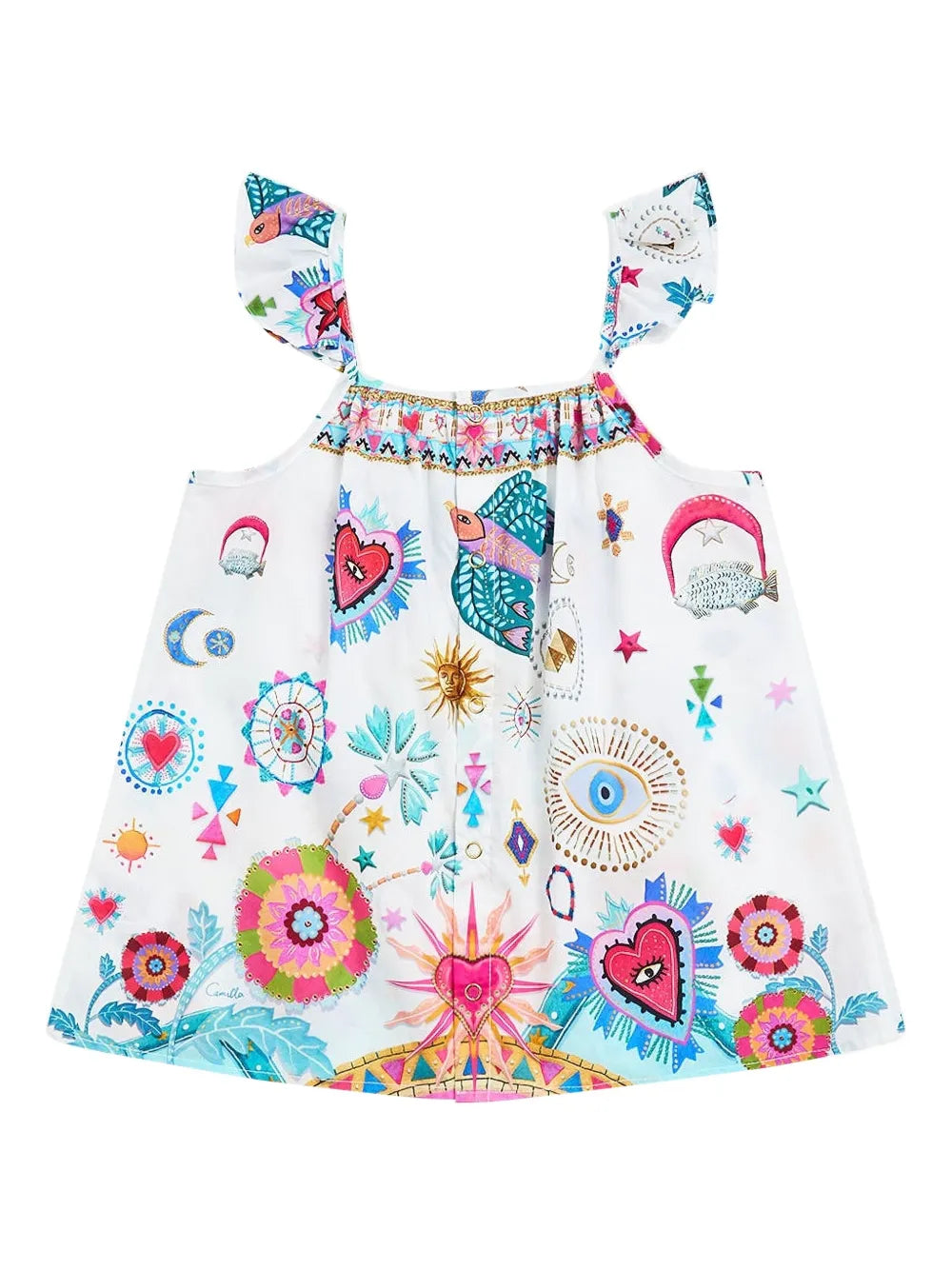 Babies tent dress with frill strap