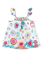 Babies tent dress with frill strap