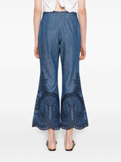 COCO EMBROIDERED DENIM PANT