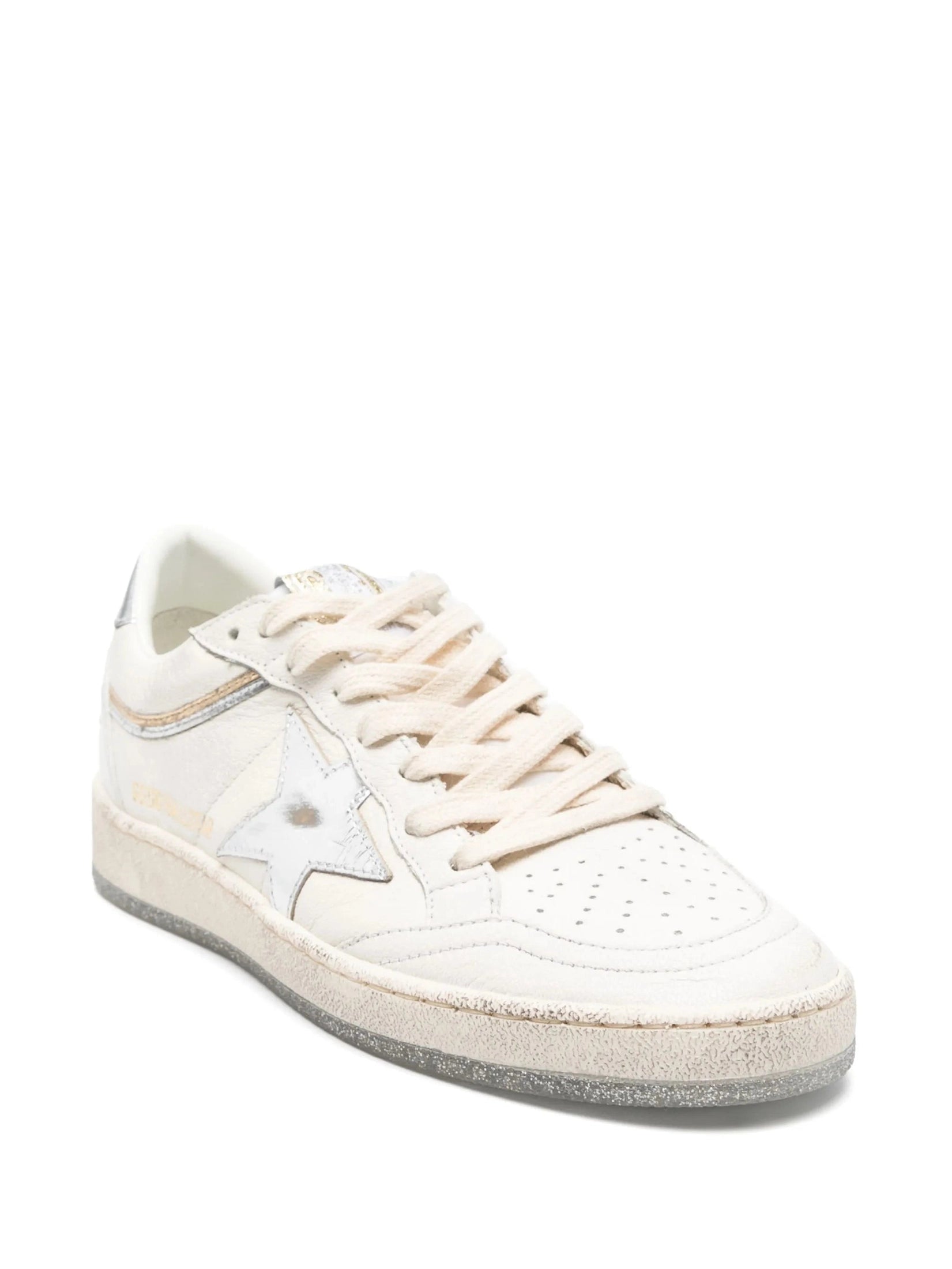 Ball star nappa upper toe and spur laminated star and heel