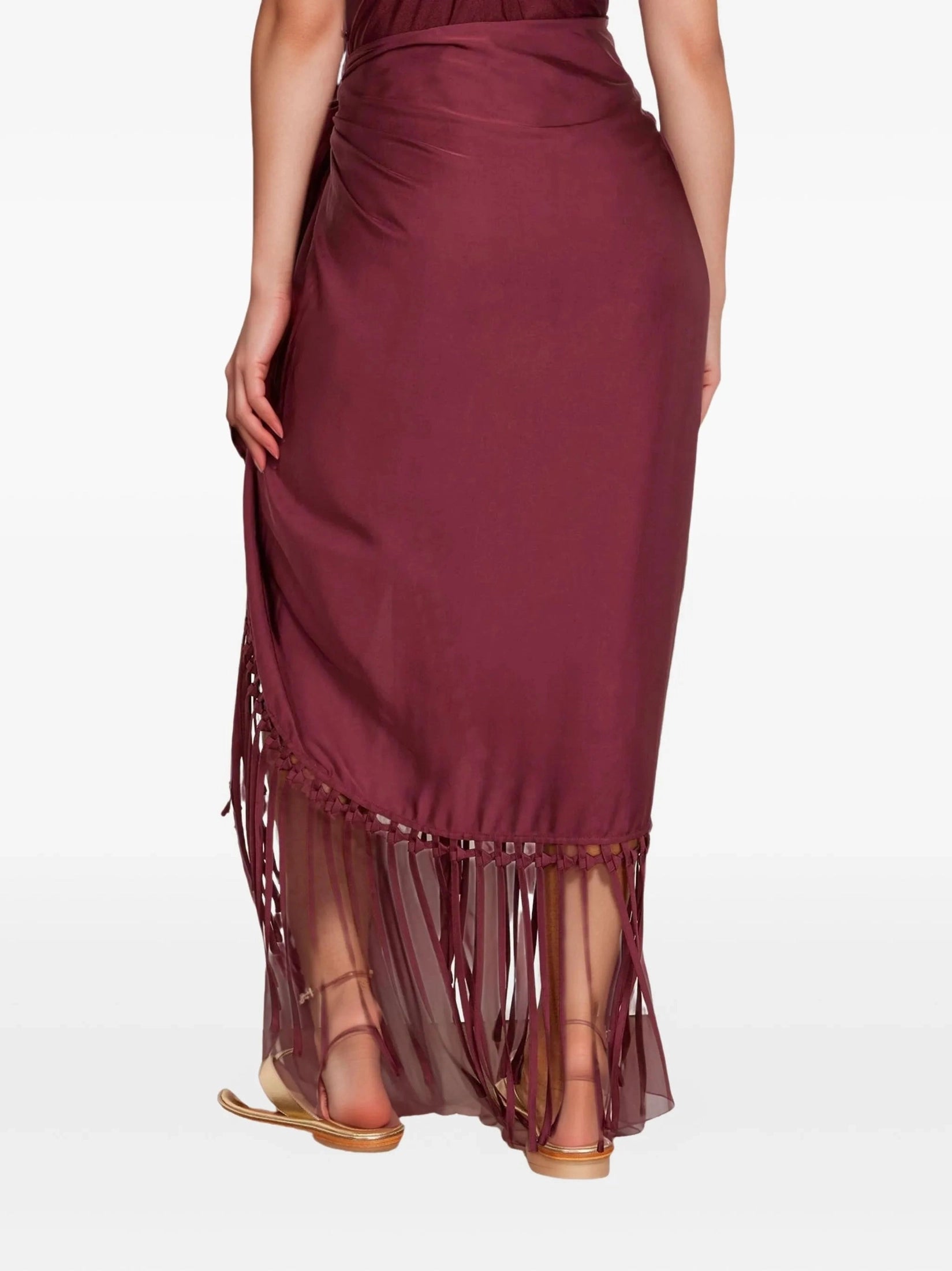 Elara pareo with fringe