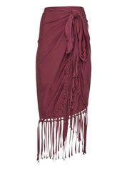 ELARA PAREO WITH FRINGE