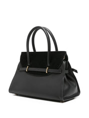River small suede top handle bag