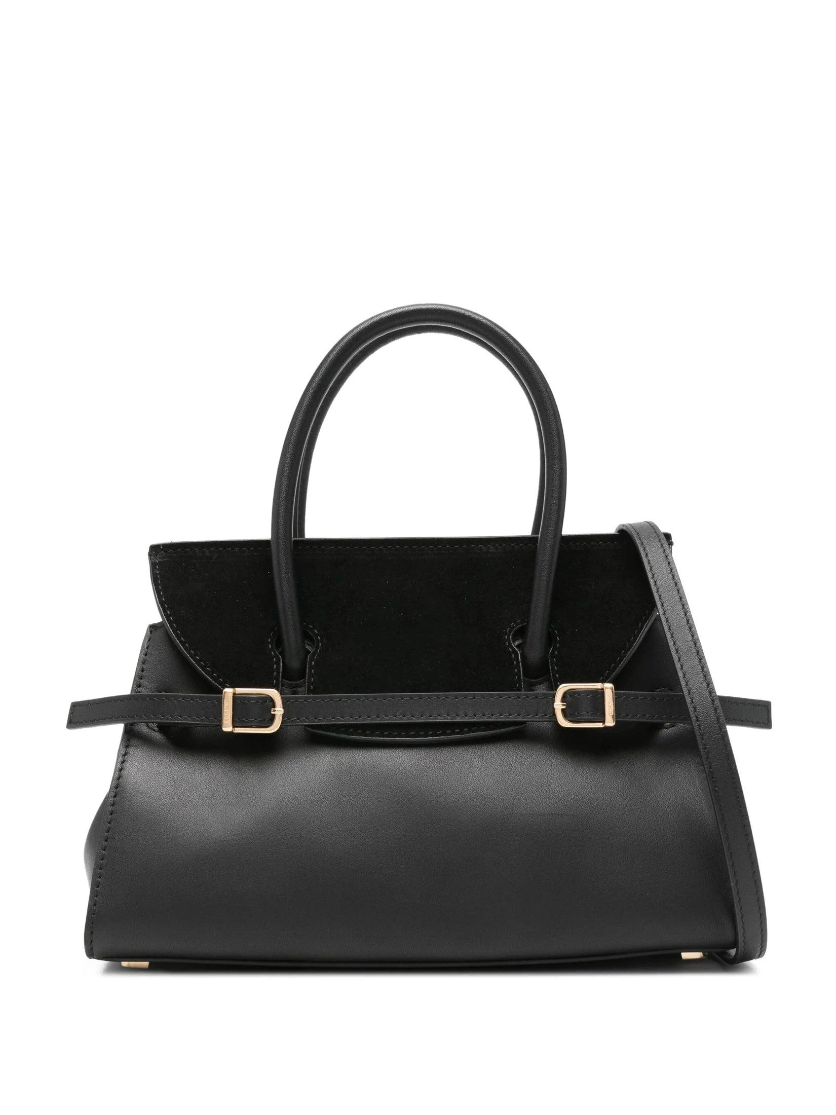 River small suede top handle bag