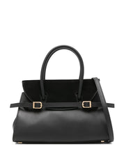 River small suede top handle bag