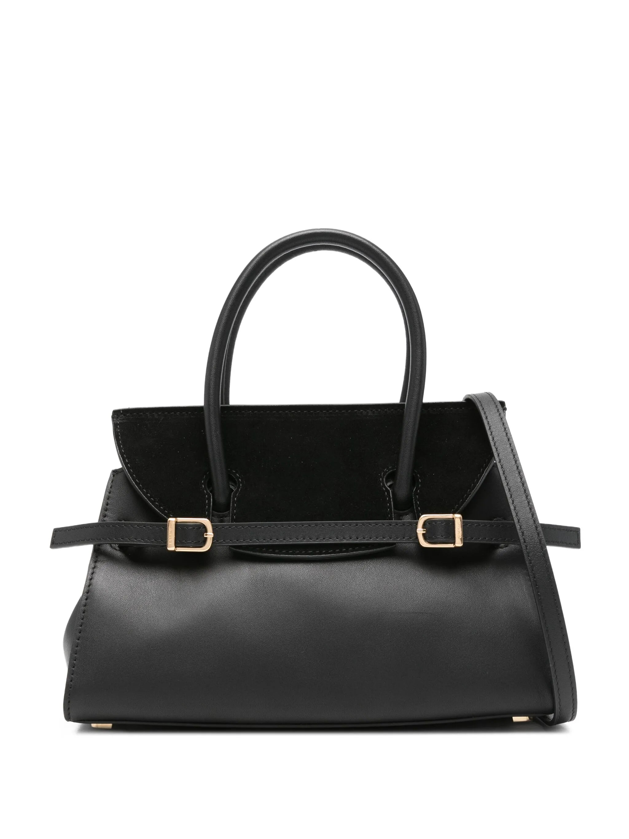 River small suede top handle bag