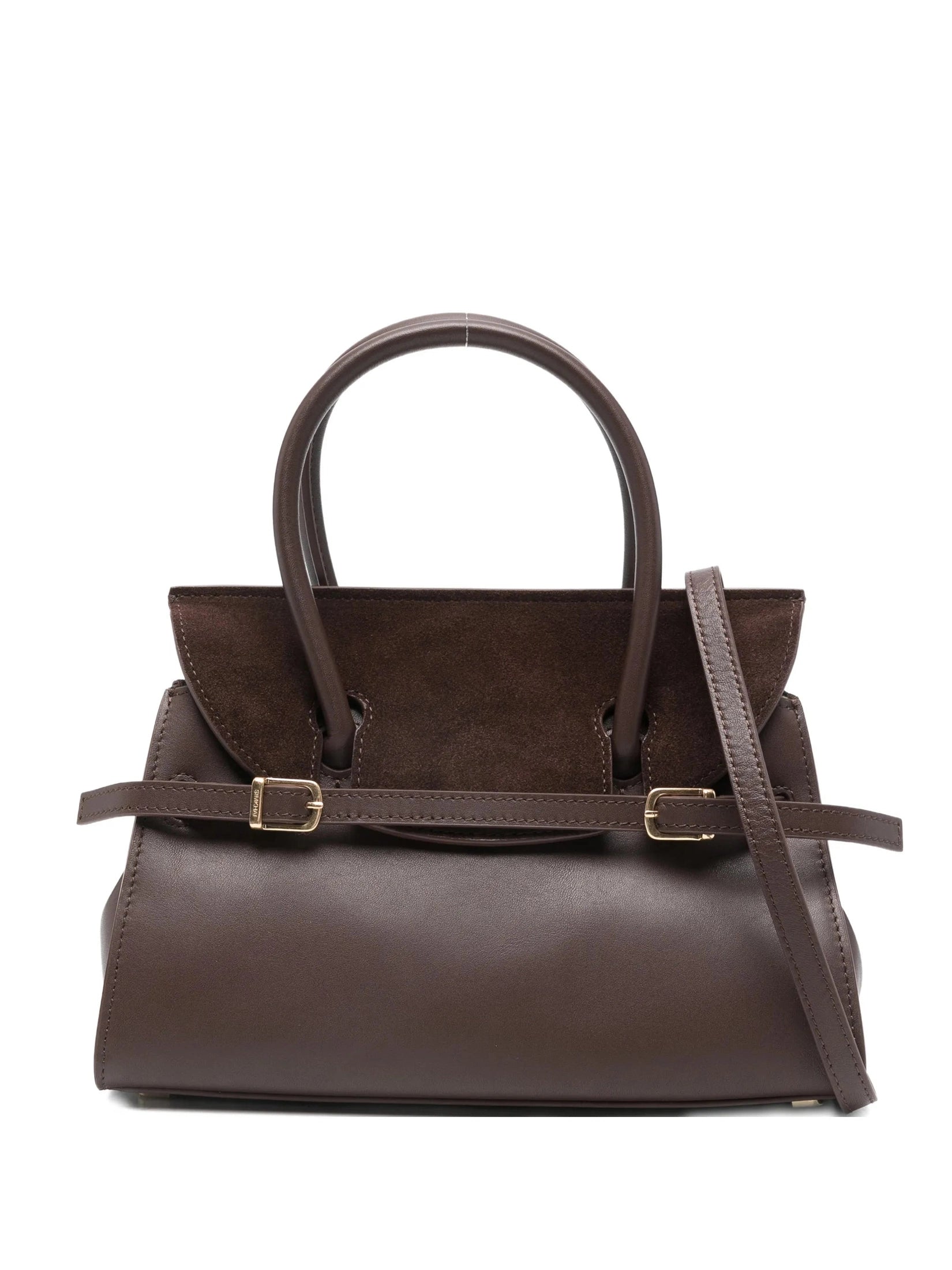 River small suede top handle bag