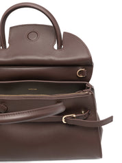 River small suede top handle bag