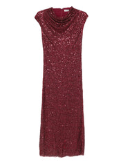 Zaria cowl neck midi dress