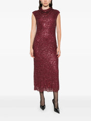 Zaria cowl neck midi dress