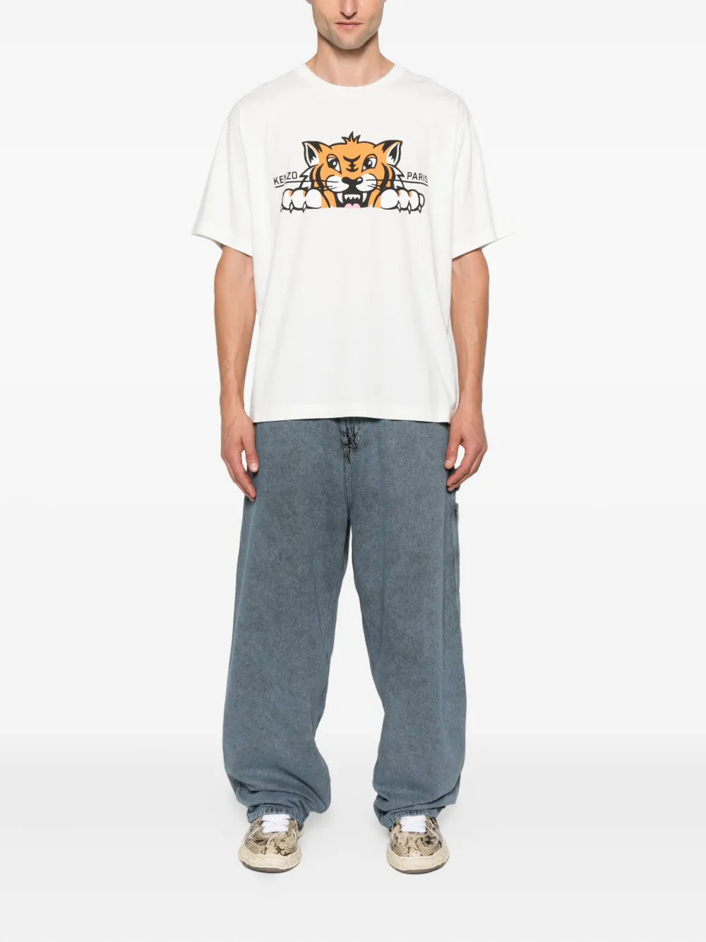 KENZO HAPPY TIGER OVERSIZE T-S