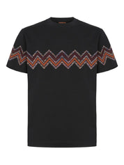 T-shirt with maxi chevron insert