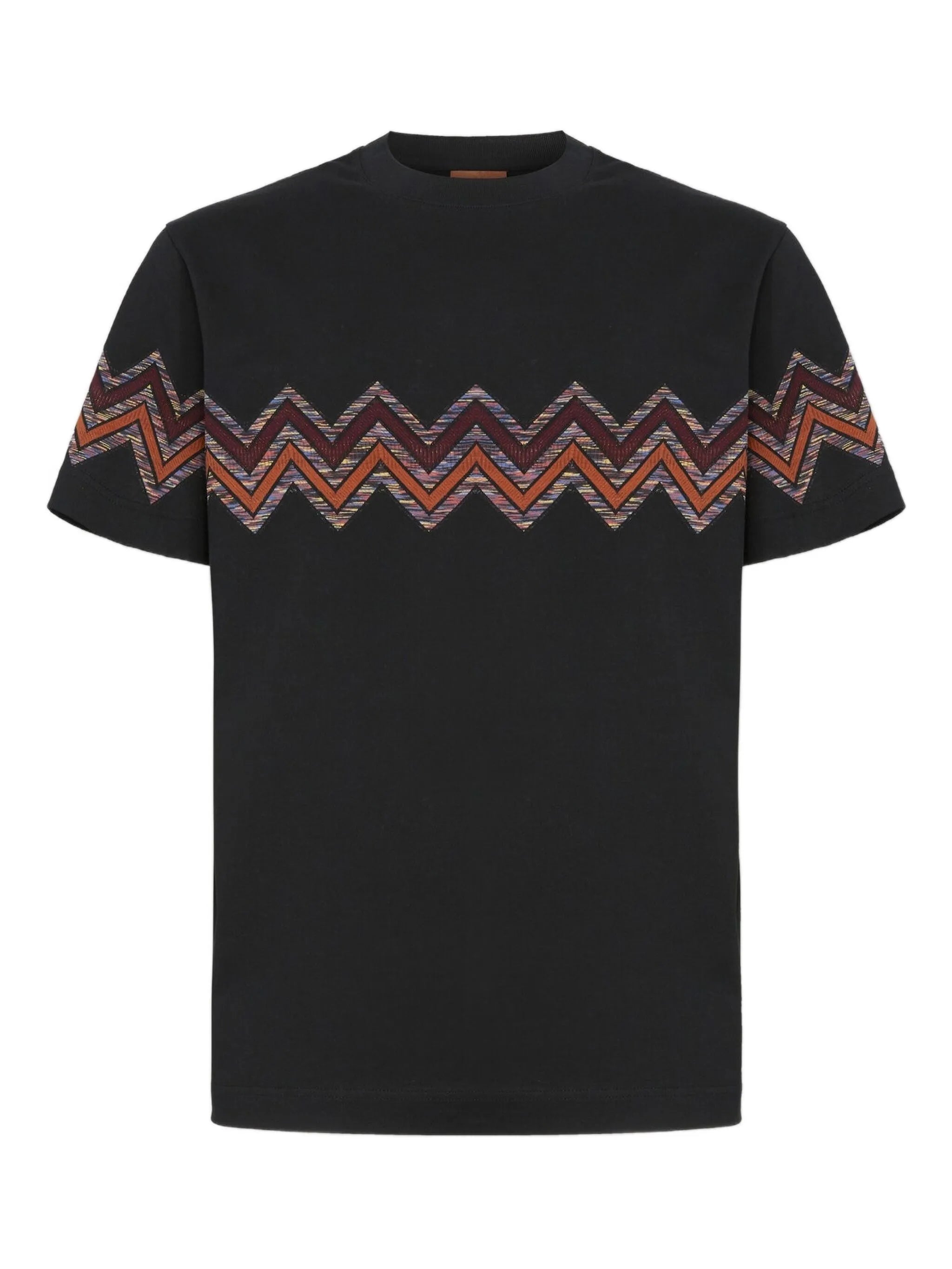 T-shirt with maxi chevron insert