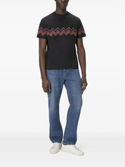 T-shirt with maxi chevron insert