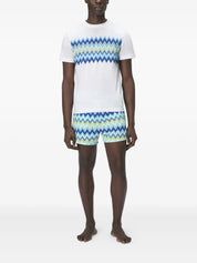 Short sleeve t-shirt with zigzag insert