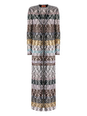 Long cardigan with lace straps