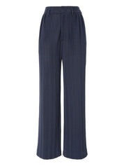 Tailored pants with zigzag pattern