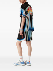 GRAPHIC MOUNTAIN SILK SHORTS