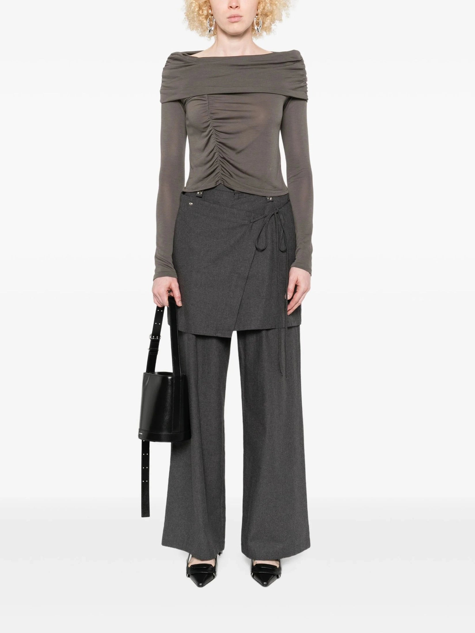 Liliana grey denim trousers