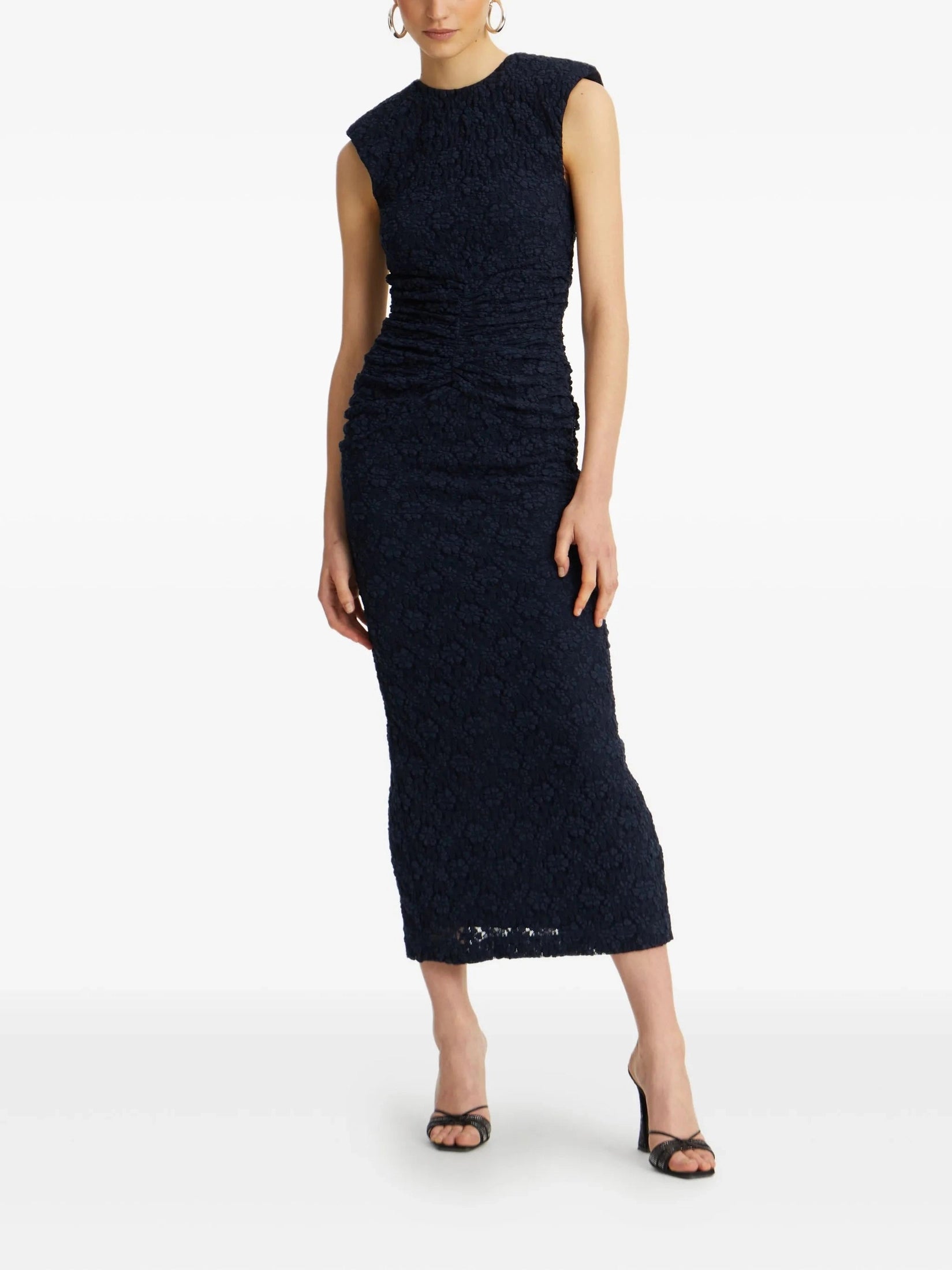 Lace long midi dress
