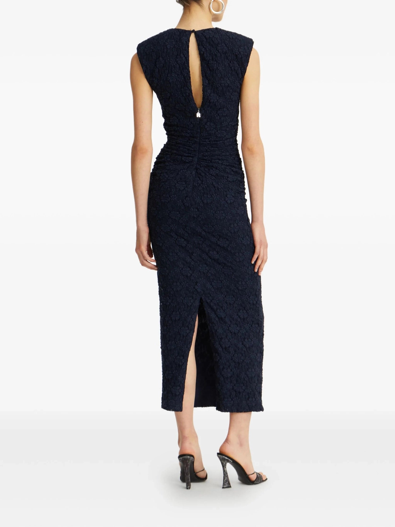 Lace long midi dress