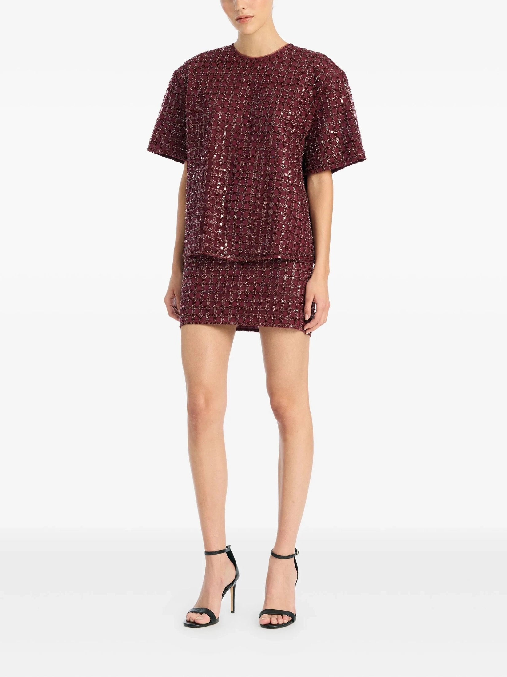 Beaded mini skirt