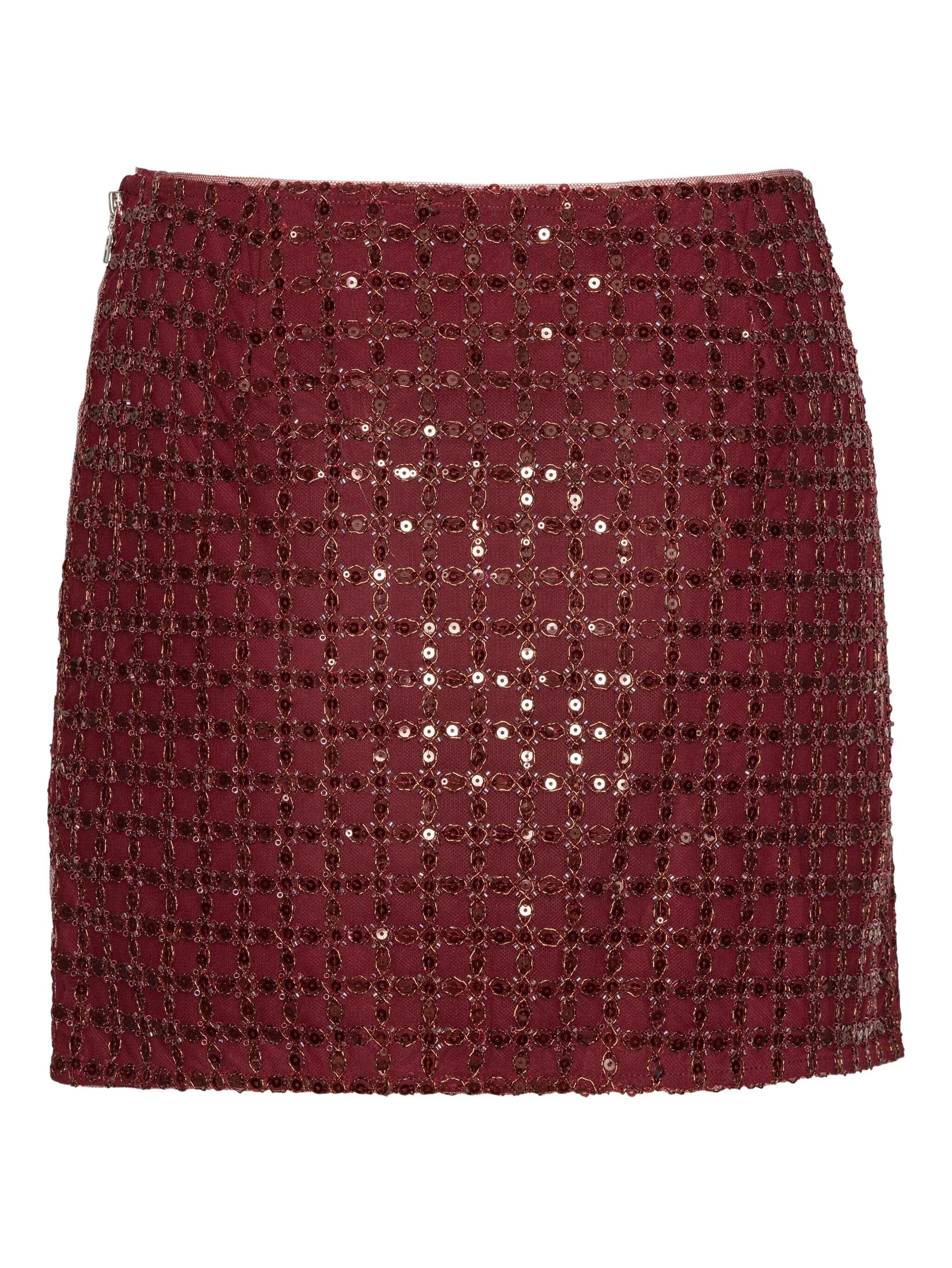Beaded mini skirt