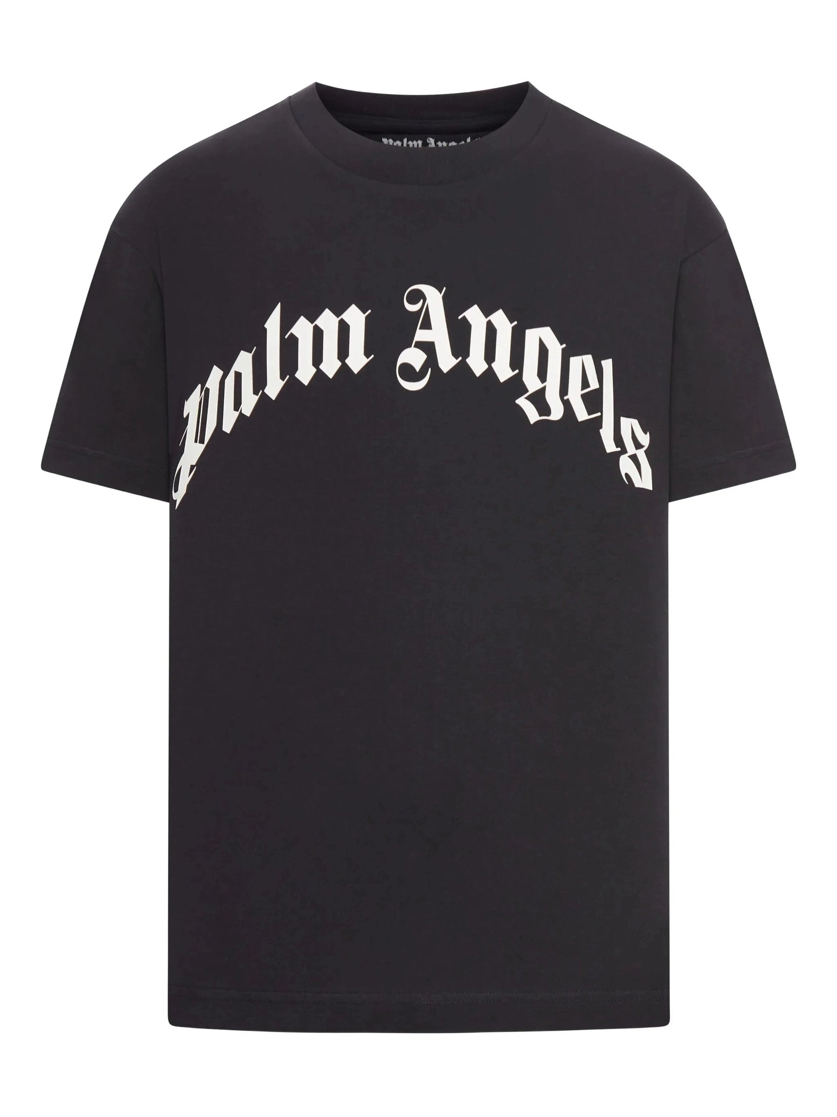 Curved logo reg tee black off white