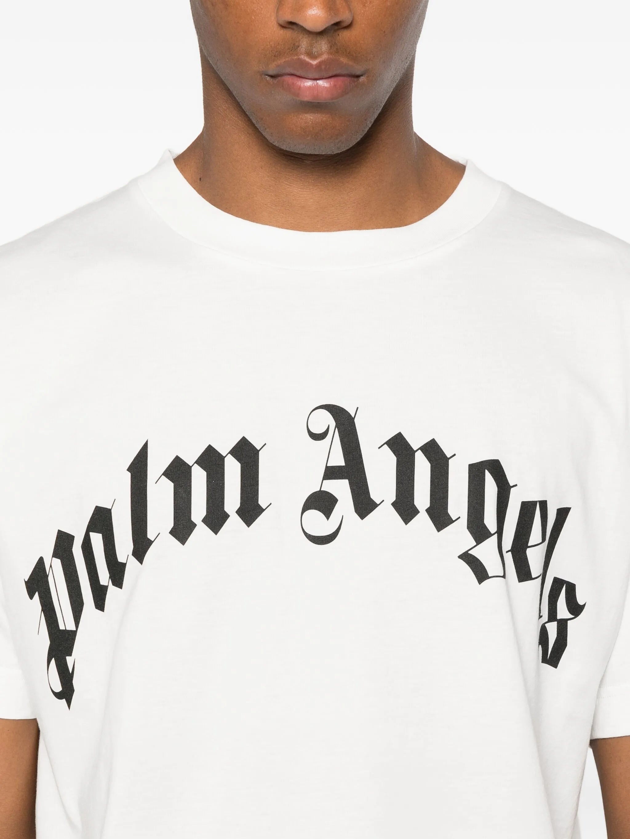 CURVED LOGO REG TEE OFF WHITE BLACK