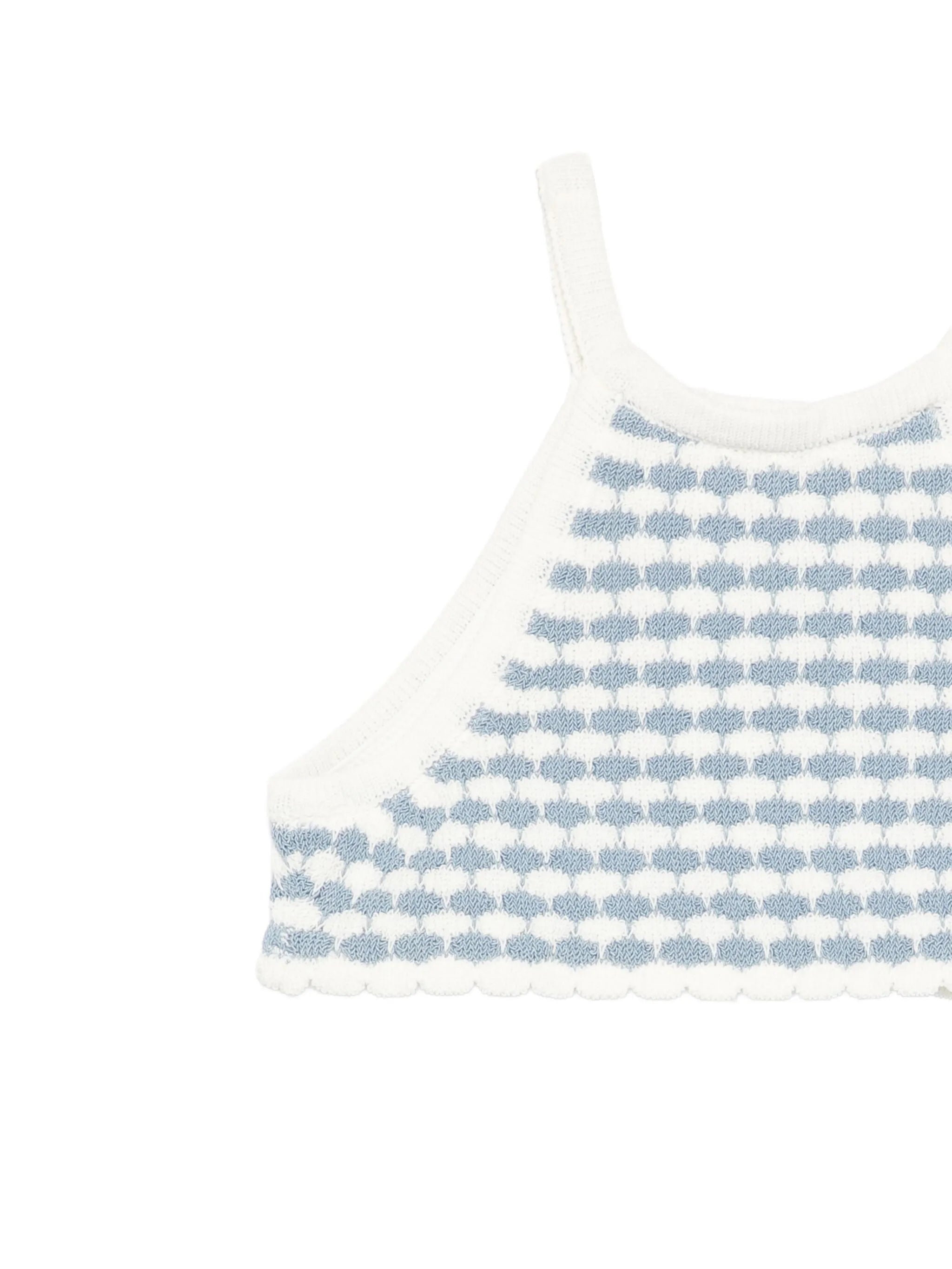 Tallow scallop crochet bikini
