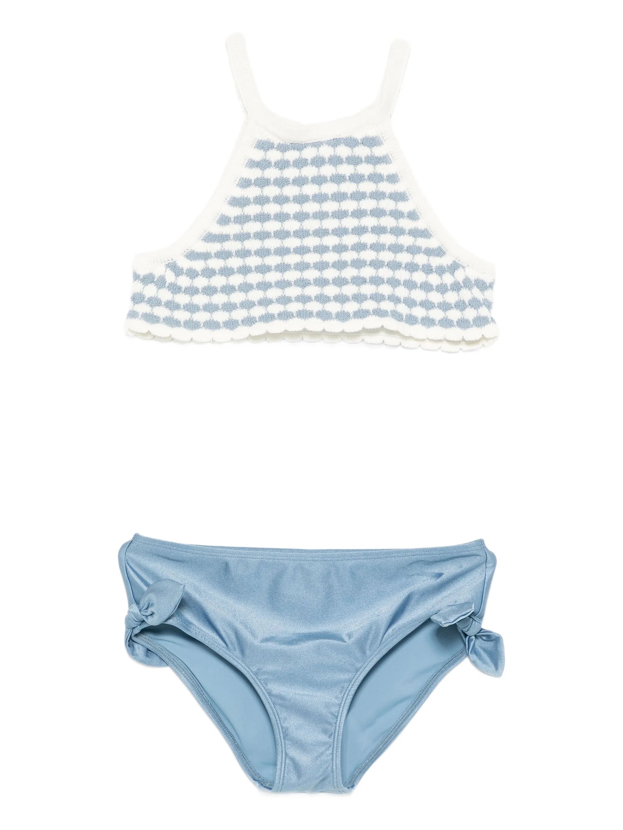 Tallow scallop crochet bikini