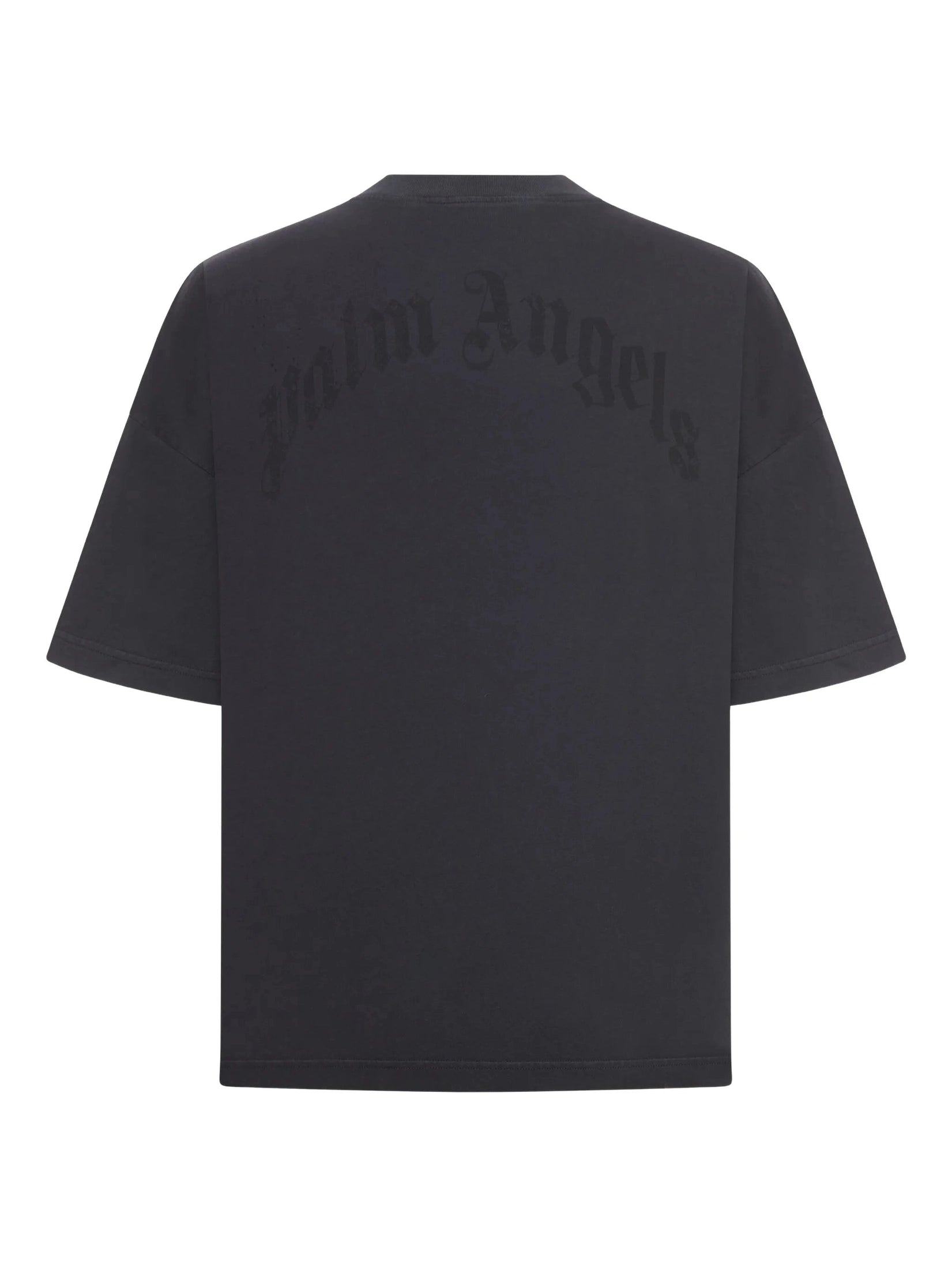 Curved logo loose collar tee