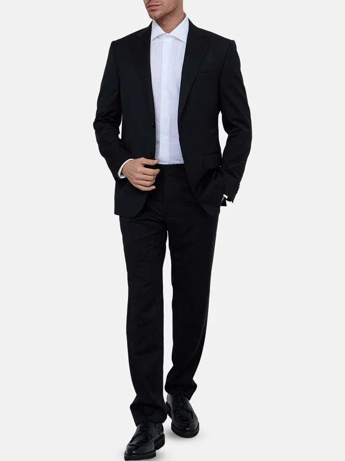 Corneliani drop 7 lined wool suit
