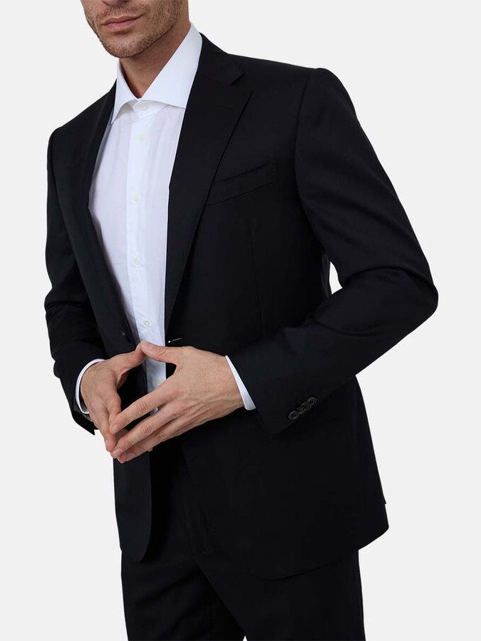 Corneliani drop 7 lined wool suit