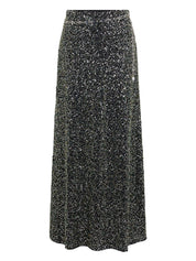 Sequin-Embellished Maxi Skirt