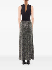 Sequin-Embellished Maxi Skirt