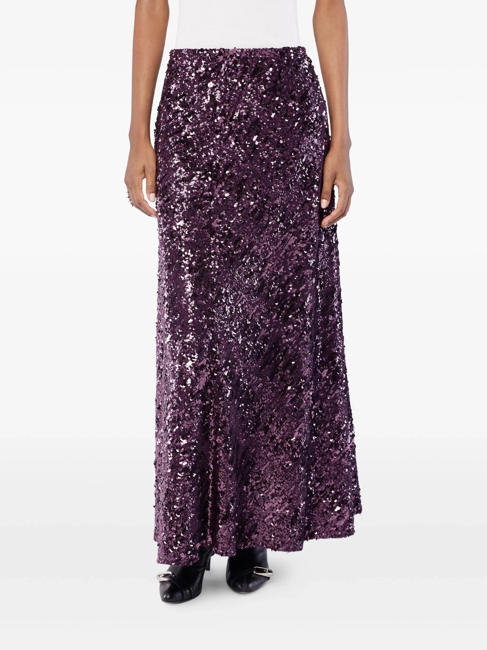 Sequin Maxi Skirt